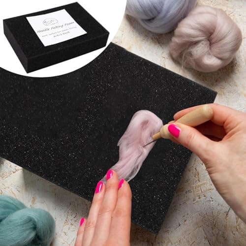 Fruusv Wool Felt Mat Thick Solid Needle Felting Pad Sewing Wool Tool — view 3