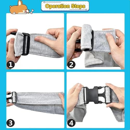 Dog Carrier Bag, Dog Sling up to 10 kg, Portable Carry Bag, Dog Bag for Walking Outdoor Activities and Excursions (Grey) — view 4