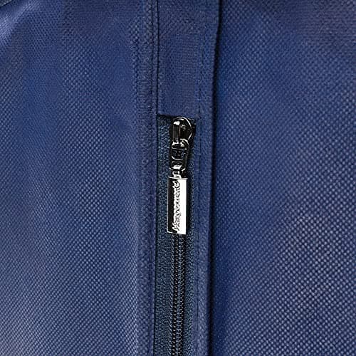 HANGERWORLD Pack of 3 Navy Blue Breathable Suit Garment Clothes Cover Bags-40" (100cm) — view 6