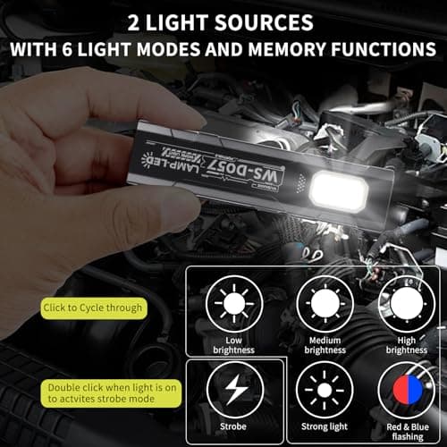 Small Flat Torch, Rechargeable Mini LED Torch 550LM Multi Mode EDC Torch — view 2