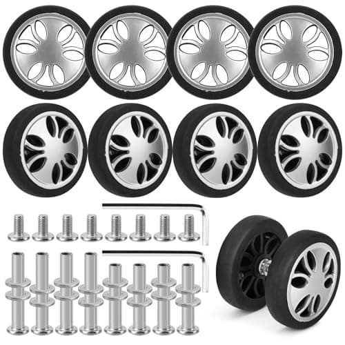 Vivikivi 8 PCS Suitcase Replacement Wheels, 50mm Luggage Wheels, VK-A4