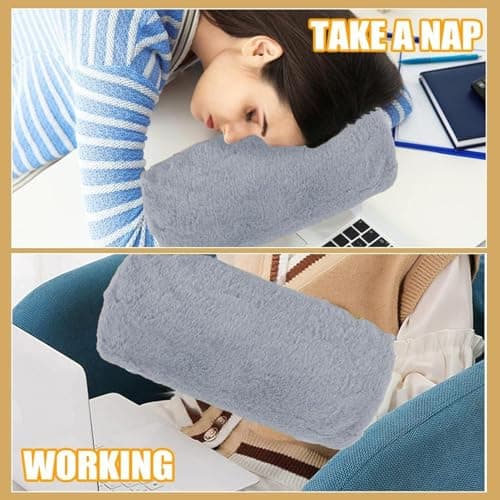 Mwqpgyh 38x20cm Hand Muffs Faux Muff For Warming Hand In Winter, Warming Pouch Pocket Hands Heater Heating Bag Warm Gloves Mitts Men Women Elderly, Fuzzy Furry Plush Muffler, Wrist Hand Warmer Gloves — view 3