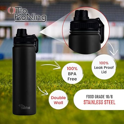 OTTO KONING Insulated Metal Water Bottle 750ml Stainless Steel Leakproof — view 6
