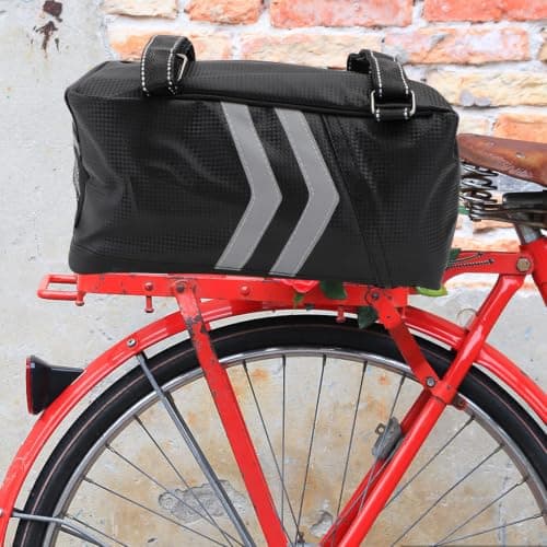 NUOBESTY L Waterproof Bike Rear Seat Bag with Pu Material, Large Capacity Cycling Storage Box for Safe Night Travel and Outdoor Use on Driving and Electric Vehicles — view 4