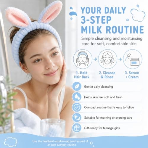 Milk Skin Care Sets & Kits, Cleanser, Serum, Cream & Tools, Gift Set, 5PCS — view 4