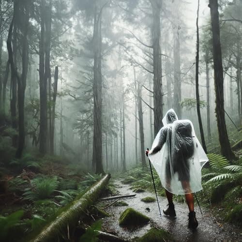 ZENO Disposable Rain Poncho Waterproof Family Pack - Rain Coat with Hood, Pack of 4 - For Adults & Kids, Women, Men, Girls & Boys - Travel Poncho for Hiking, Camping — view 3