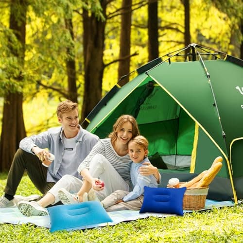 VEGCOO 5 Pack Inflatable Pillow, Multipack of Blow Up Pillows 22 * 34cm, Inflatable Pillows Compact Light Water Resistant, Perfect for Travel, Camping, Outdoors, Fishing, Beach — view 5