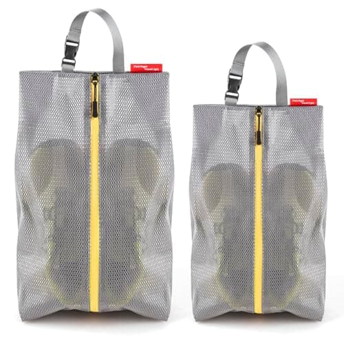 CANBOX 2 Pack Travel Shoe Bags, Water Resistant Shoe Storage Organizer