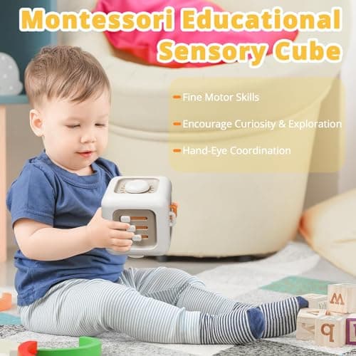 lerrbo Busy Cube Sensory Toy for Babies 6M+, 1PCS — view 5