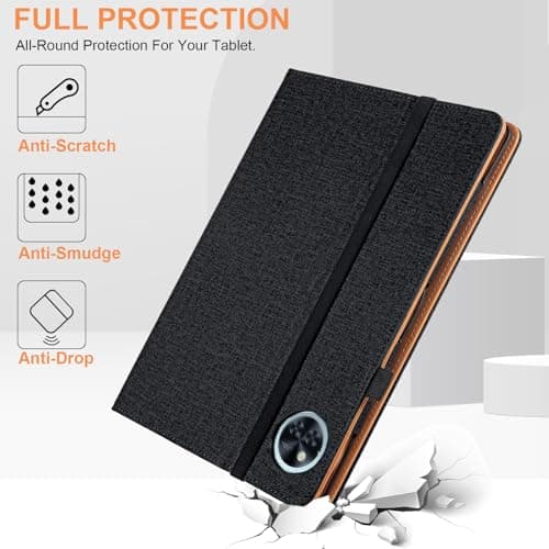 Vakarey For DOOGEE Tab A9 Pro Case 10.1 Inch Multi Angle Support Cover For Doogee A9 Tablet Case,Black — view 5