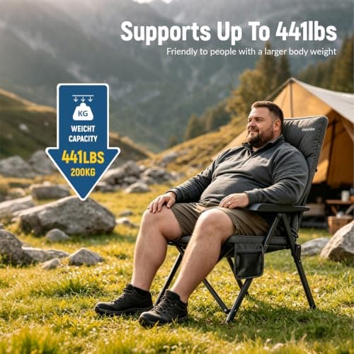 OUTSIDER High Back Folding Reclining Camping Chair for Adults — view 4