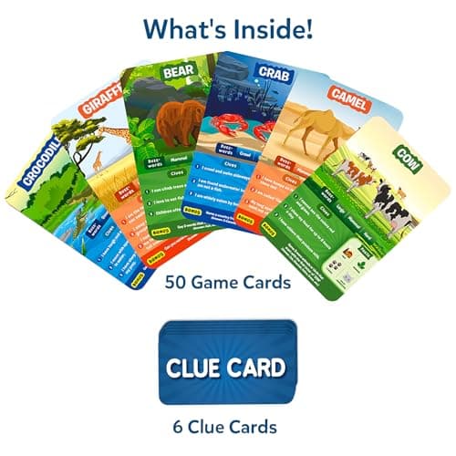 Skillmatics Guess in 10 Animal Planet, Travel Board Game, Gift for Kids — view 2