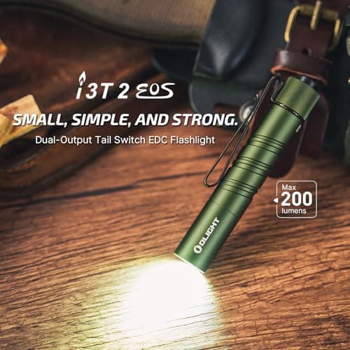 OLIGHT i3T2 EOS Torch Mini EDC Flashlight, OD Green — view 2
