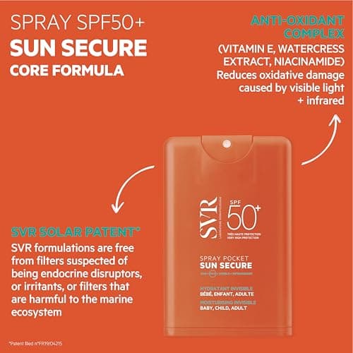 SVR Sun Secure SPF50+ Pocket Sunscreen Spray, Face & Decollete 20ml — view 3