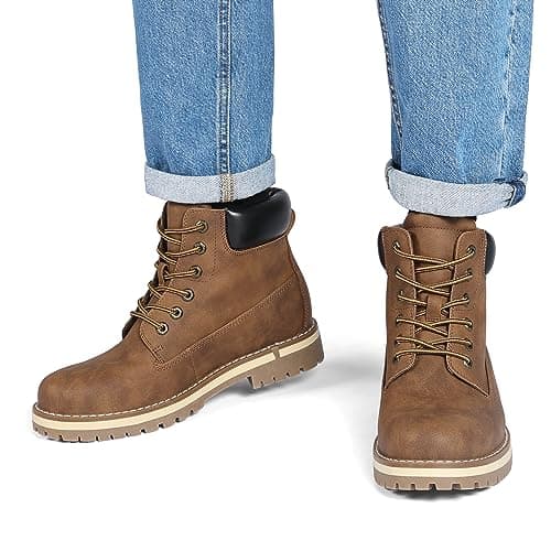 Bruno Marc Mens Snow Boots Ankle Hiking,Size 7,Brown,SBSB226M-E — view 2