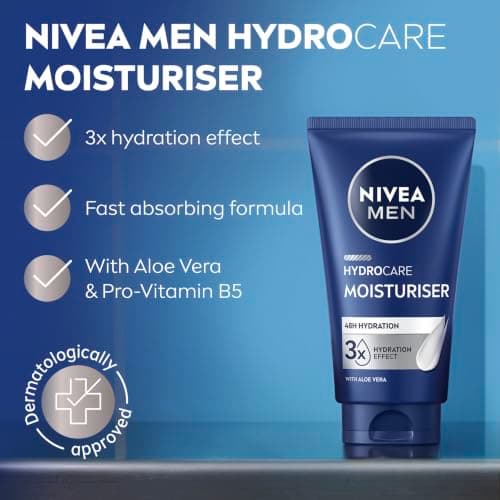 NIVEA MEN Hydrocare 48H Moisturiser, Pro-Vitamin B5 and Aloe Vera, 75 mL — view 3