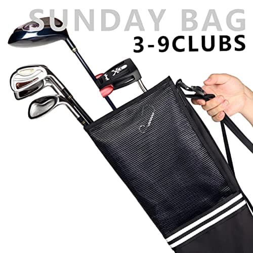 Champkey Professional Golf Sunday Bag (Carry 3-9 Clubs) - 6 Carry Pockets & Adjustable Sling Strap Golf Carry Bag Ideal for Golf Course & Travel — view 5