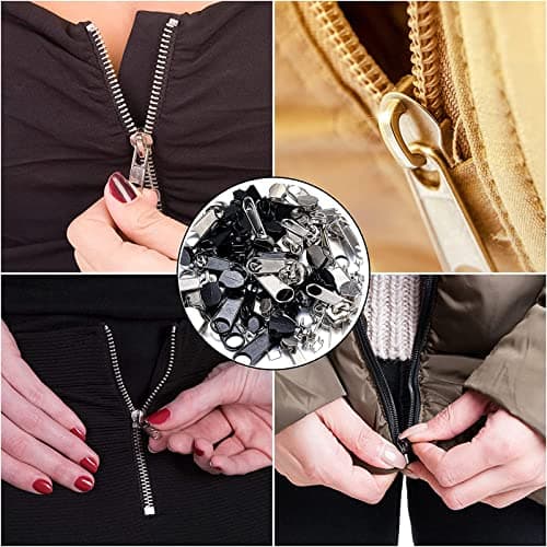 169 Pieces Zipper Repair Kit with Pliers for Jackets, Bag, Suitcases and Backpacks - DIY Replacement Kit — view 5