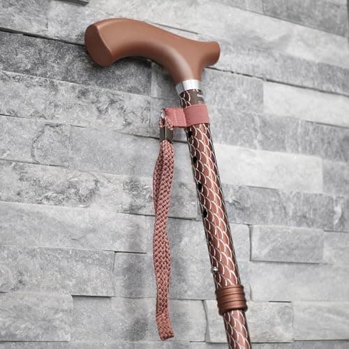 Switch Stick Luxury Engraved Rose Gold Walking Stick - Folding And Adjustable — view 5