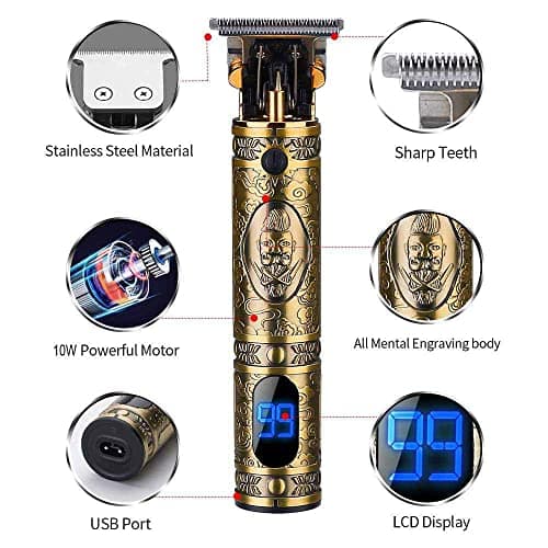 Suttik Hair Clippers Men,Cordless Mens Beard Trimmer,Zero Gap Hair Trimmer — view 2