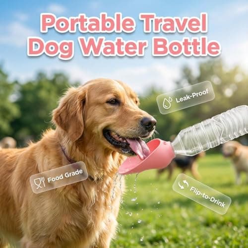Portable Dog Water Bottle Foldable Dog Travel Water Bottle (Green, 1 PCS) — view 2