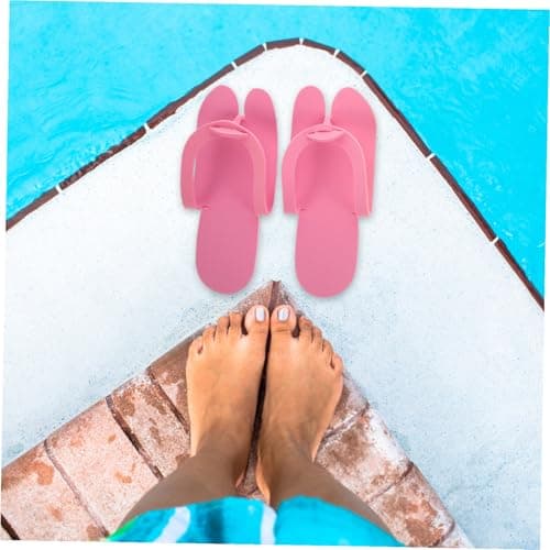 minkissy 10pcs Hotel Disposable Slippers for Spa Guest Use Lightweight Travel Sandals for Beach Living and Bedroom — view 6