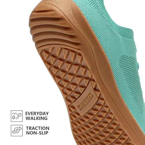 HOBIBEAR Women Barefoot Shoes Men Wide Toe Box Trail Running Mesh Trainers Breathable Comfortable Zero Drop Sole Minimalist for Outdoor Casual Daily Gym Travel Training Walking Green 6.5 — view 3