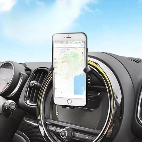ANZIWU Mobile Phone Holder for Mini Cooper, Central Control Screen Dedicated Navigation Phone Holder Cradle for S Jcw One F54 F55 F56 F57 F60 (black) — view 4