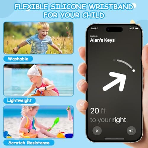 Ainiv Cute Bracelet for Galaxy SmartTag 2 (Dinosaurs Black) — view 6