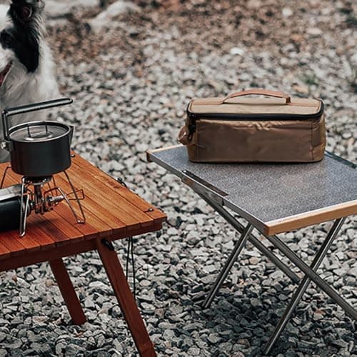 Camping Cookware Storage Bag 7.48inch Camping Utensils Storage Bag with Comfortable Handle For Picnic Barbecue Tableware Plates Pots Pans Pack Travel Carrier Crate — view 2