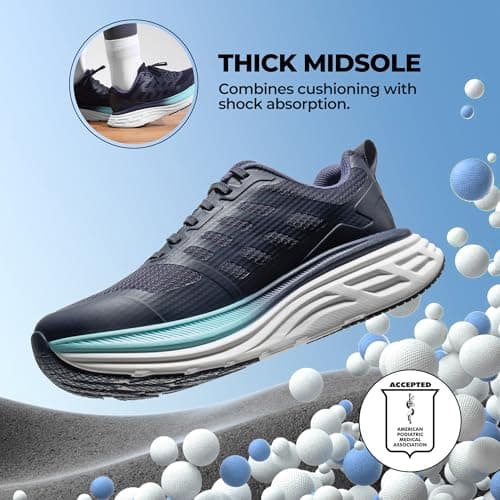 NORTIV 8 Women's Walking Shoes Running Tennis Sneakers,Blue,6 — view 3
