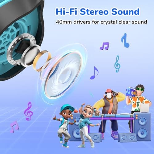 EarFun S1 Kids Headphones, Over-ear Headphones for Kid, 85dB Volume Limit — view 3