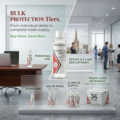 Virkosan Professional Hospital Grade Hand Sanitiser Alcohol Gel 80% Alcohol — view 6