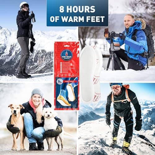 THE HEAT COMPANY Insole Foot Warmers Adhesive - 5 Pairs - EXTRA WARM - Adhesive Foot Warmers - 8 Hours of Warmth - Instant Heat - Air Activated - Purely Natural - SMALL Size: 3-6.5 — view 4