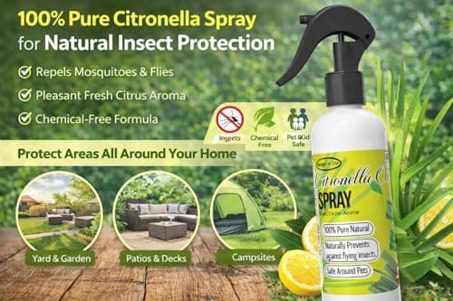 Natural Citronella Spray- 500ml – Plant-Based Insect Repellent & Outdoor Freshener – Long-Lasting Protection for Home, Garden, Camping & Pets – Eco-Friendly, Non-Toxic Formula (500ml) — view 3
