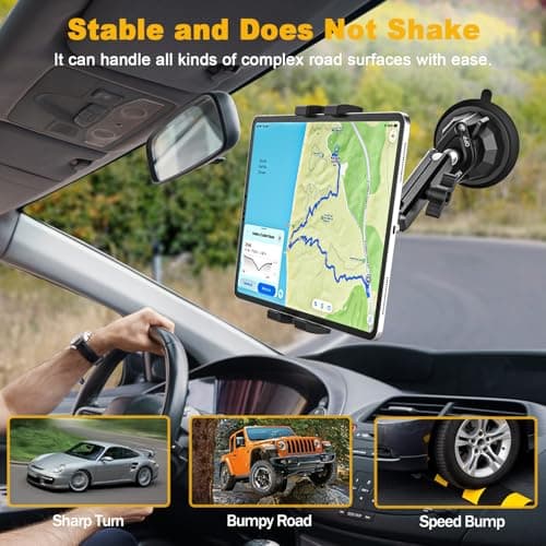 Ultra-Durable Car Tablet Mount with Powerful Suction Cup for 4-13" Device — view 4
