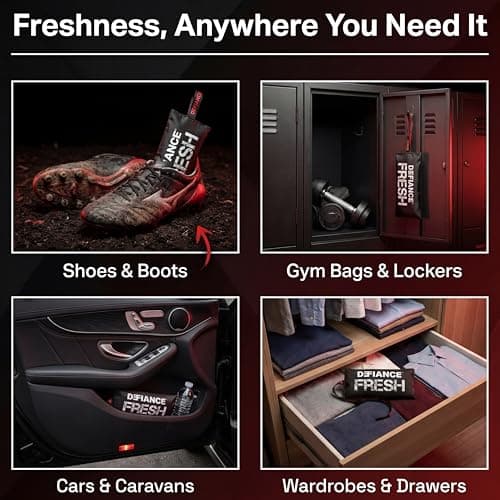 Defiance Fresh Boot & Shoe Deodoriser – As Seen on Dragons' Den | Reusable Deodorising Pouches for Smelly Shoes | Shoe Odour Eliminator, Freshener & Foot Odour Absorber – 2 Pack — view 6