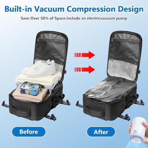 Sideroly Vacuum Backpack Travel Bag, Compression Backpack with Pump — view 5