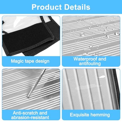 3Pcs Clear Suitcase Covers Protectors, 20/24/28inch PVC Luggage Cover, Waterproof Scratch Dust Resistant Travel Luggage Protector Cover Wheeled Suitcase Protective Dust Cover for Suitcases Travel — view 6