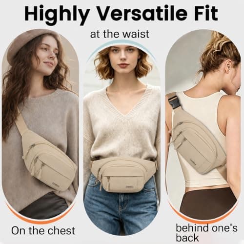 Bumbag Fanny Pack for Women,Waterproof Men Waist Bag — view 4
