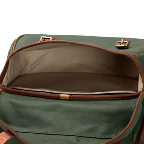 TOURBON Waterproof Canvas Bicycle Bike Rear Seat Carrier Bag Cycling Double Pannier Bag Pack (Green) — view 3