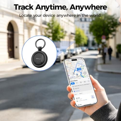 MiLi LiTag Duo Tracker Tag with Keychain for iOS & Android (1 Pack) — view 3