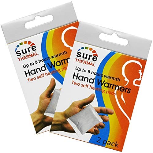 Sure Thermal Glove Pocket Hand Warmer Pads, 4 Pack, 8 Hours Warmth Easy Use