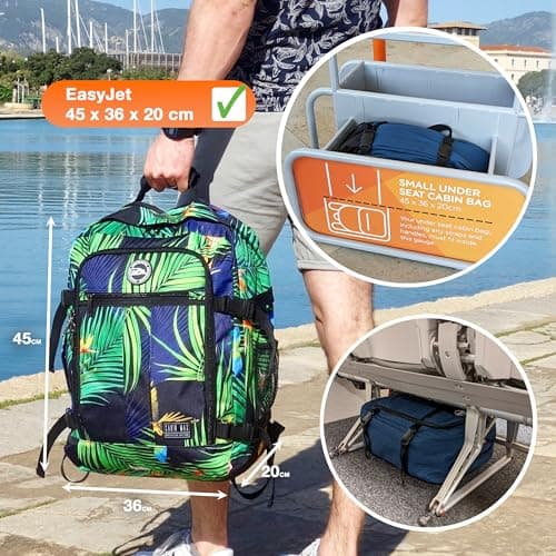CabinMax Easyjet Cabin Bag 45x36x20 Underseat Cabin Bags & Travel Backpack — view 4