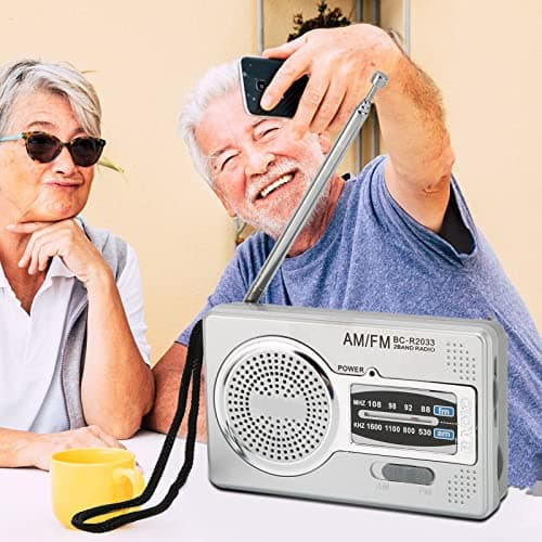 Portable AM FM Radio Compact Battery Operated Receiver 5W Speaker — view 6