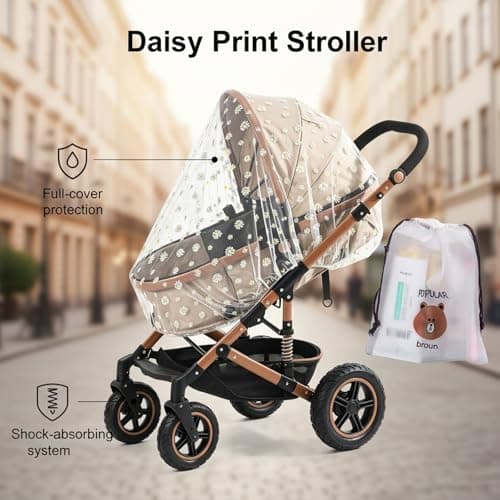 Mosquito Net for Pram and Cot, Pram Hammock for Toddler, Travel Mosquito Net with Storage Bag, Pop Up Mosquito Net for Bed and Travel Cot, Durable Insect Protection Mesh — view 3