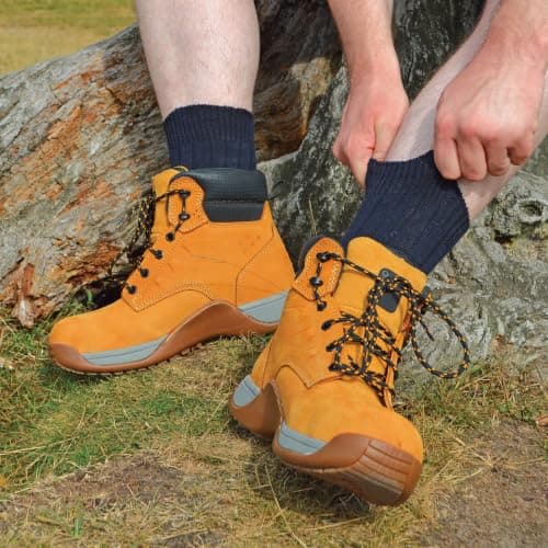 3 Pair Mens Thick Cushioned Winter Warm Wool Walking Hiking Socks for Boots — view 3