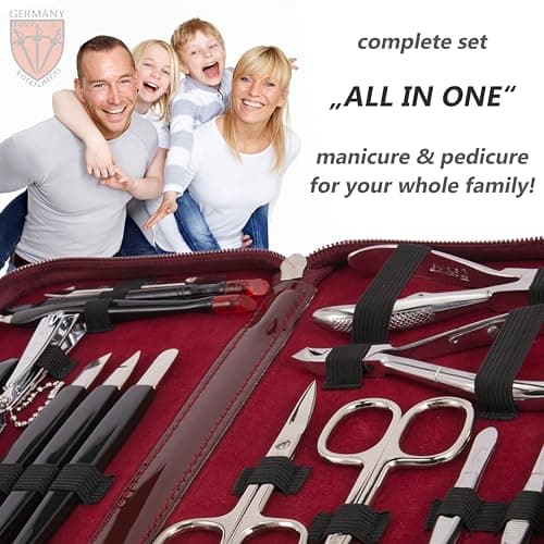 3 Swords Germany Exclusive 16-Piece MANICURE - PEDICURE - GROOMING - NAIL CARE set/kit/case - Brand quality since 1927 — view 4