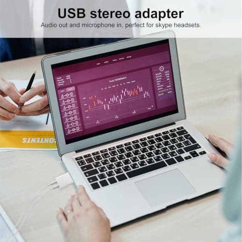 USB Jack Stereo Sound Adapter Headphone and External Microphone — view 5