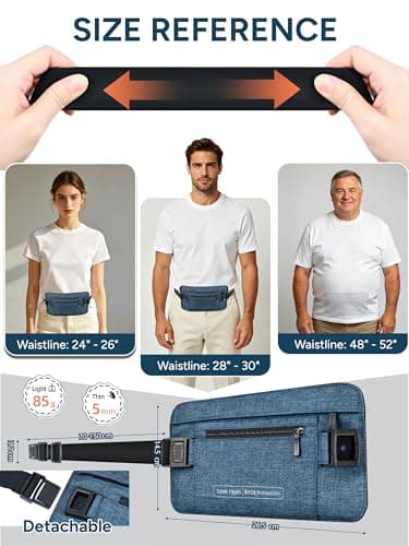 travel inspira Travel Money Belt, Passport Holder, Bum Bag, Travel Wallet — view 5